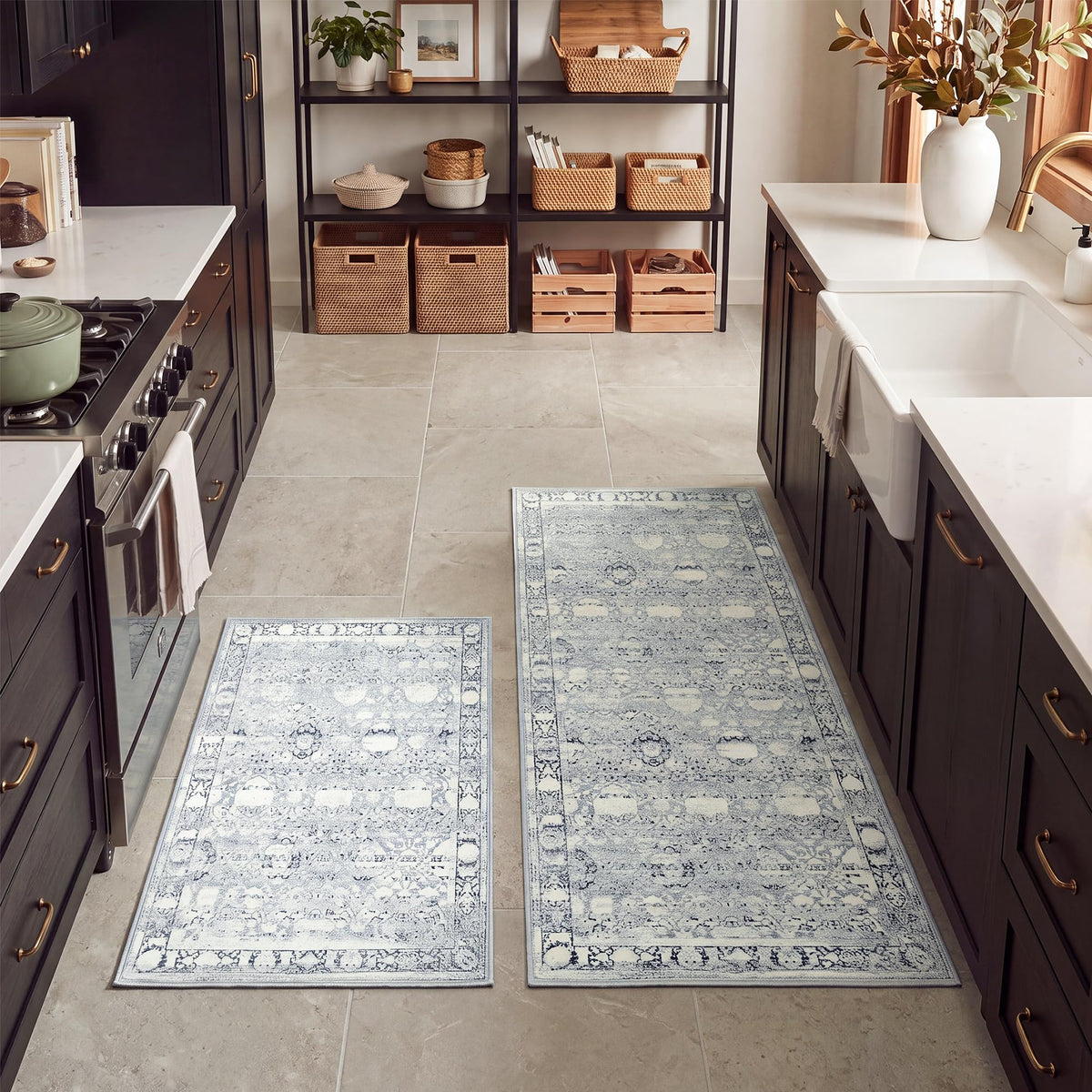GRANNY SAYS Boho Kitchen Rug Set of 3, Anti Fatigue Kitchen Mats Non Slip