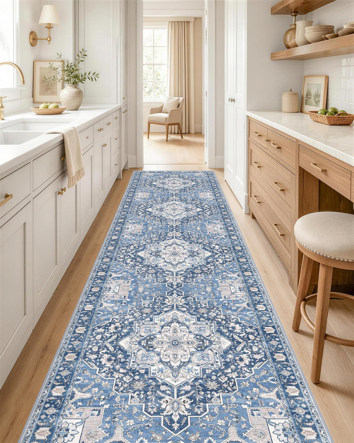 OLANLY 2x6 Washable Runner Rug, Soft Non Slip Carpet for Hallway Kitchen