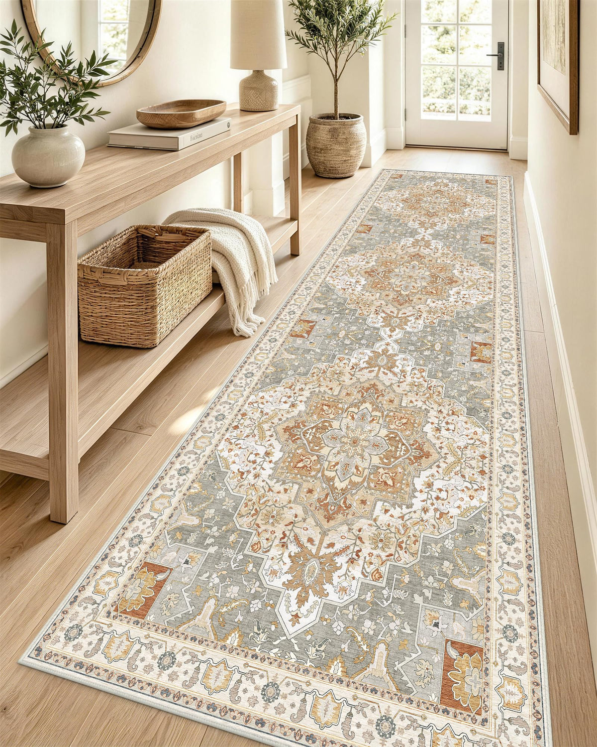 OLANLY 2x6 Washable Runner Rug, Soft Non Slip Carpet for Hallway Kitchen