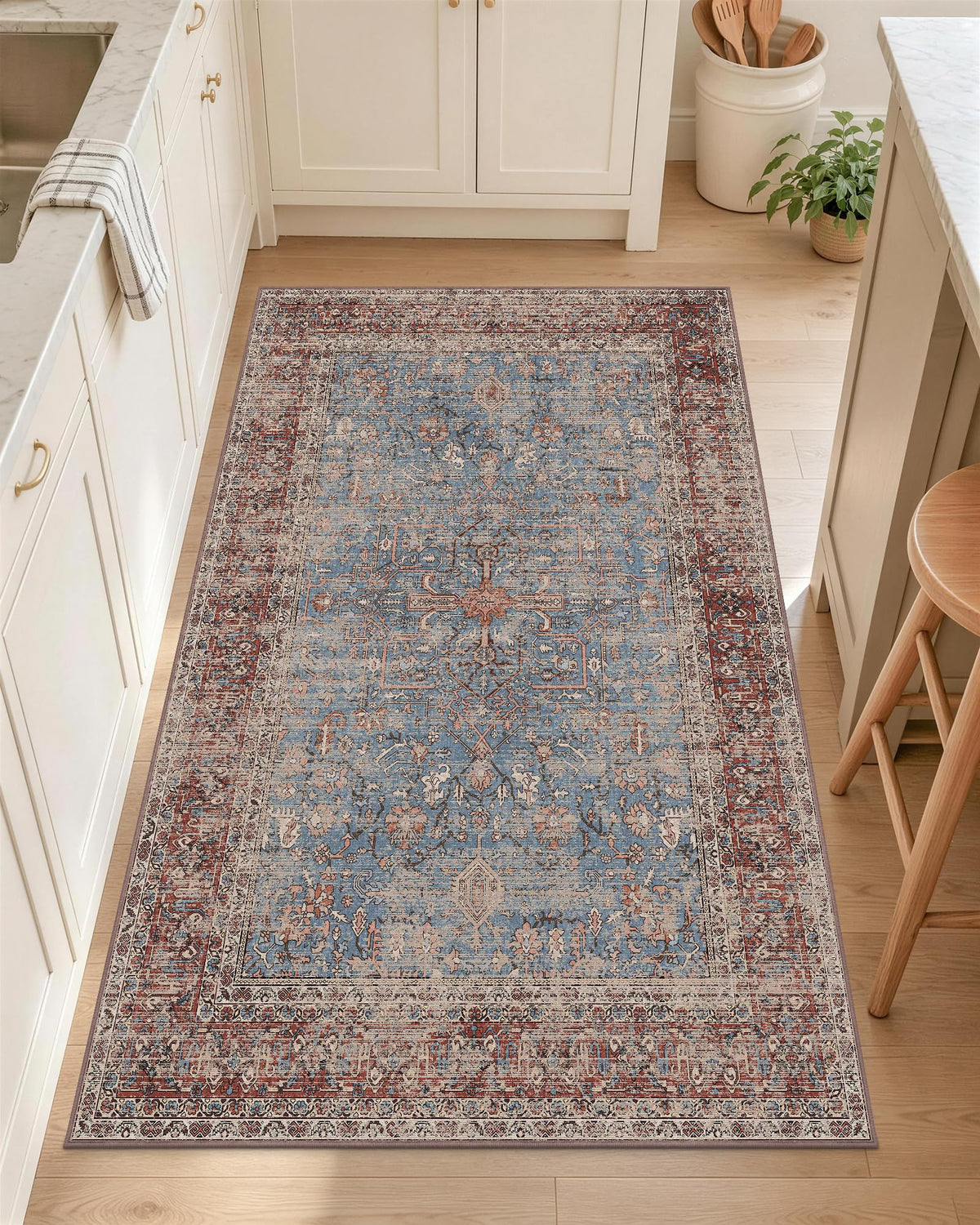 OLANLY 2x6 Washable Runner Rug, Soft Non Slip Carpet for Hallway Kitchen