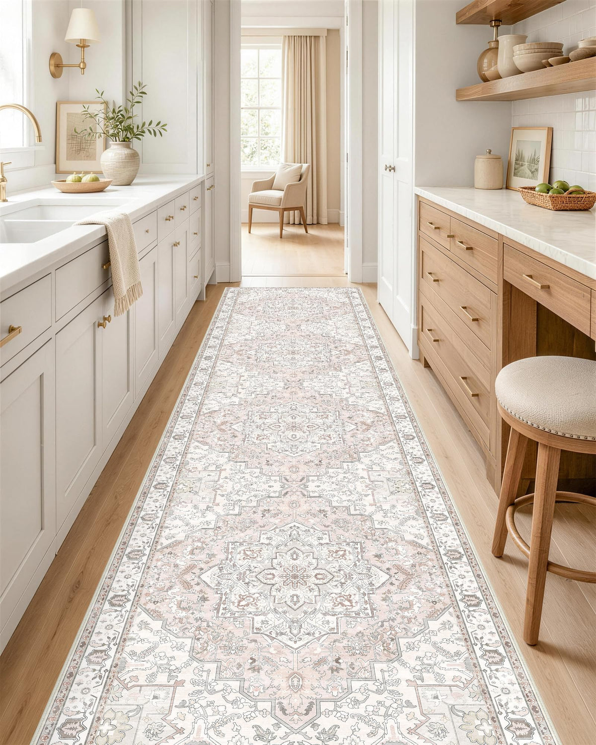 OLANLY 2x6 Washable Runner Rug, Soft Non Slip Carpet for Hallway Kitchen