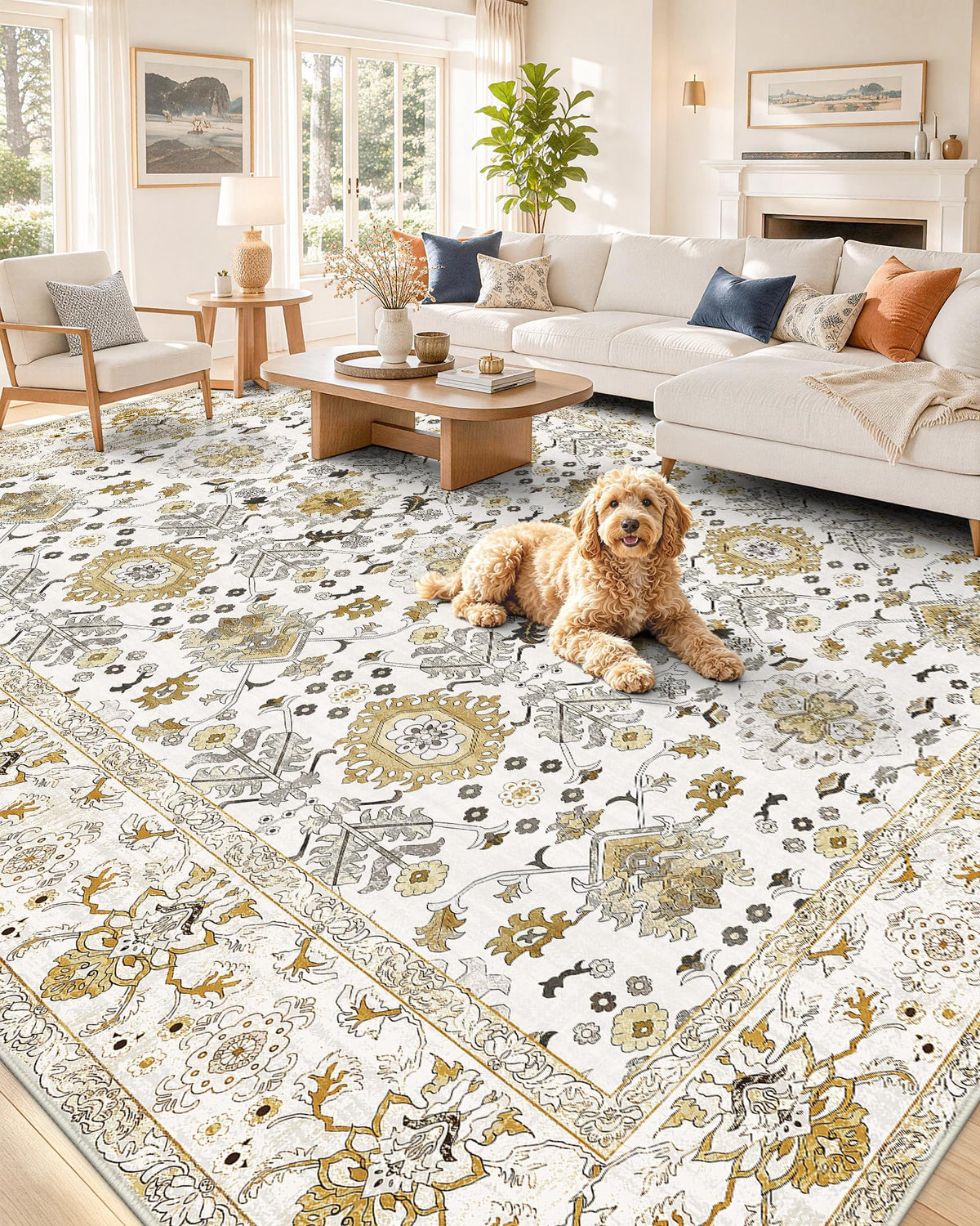OLANLY 2x6 Washable Runner Rug, Soft Non Slip Carpet for Hallway Kitchen