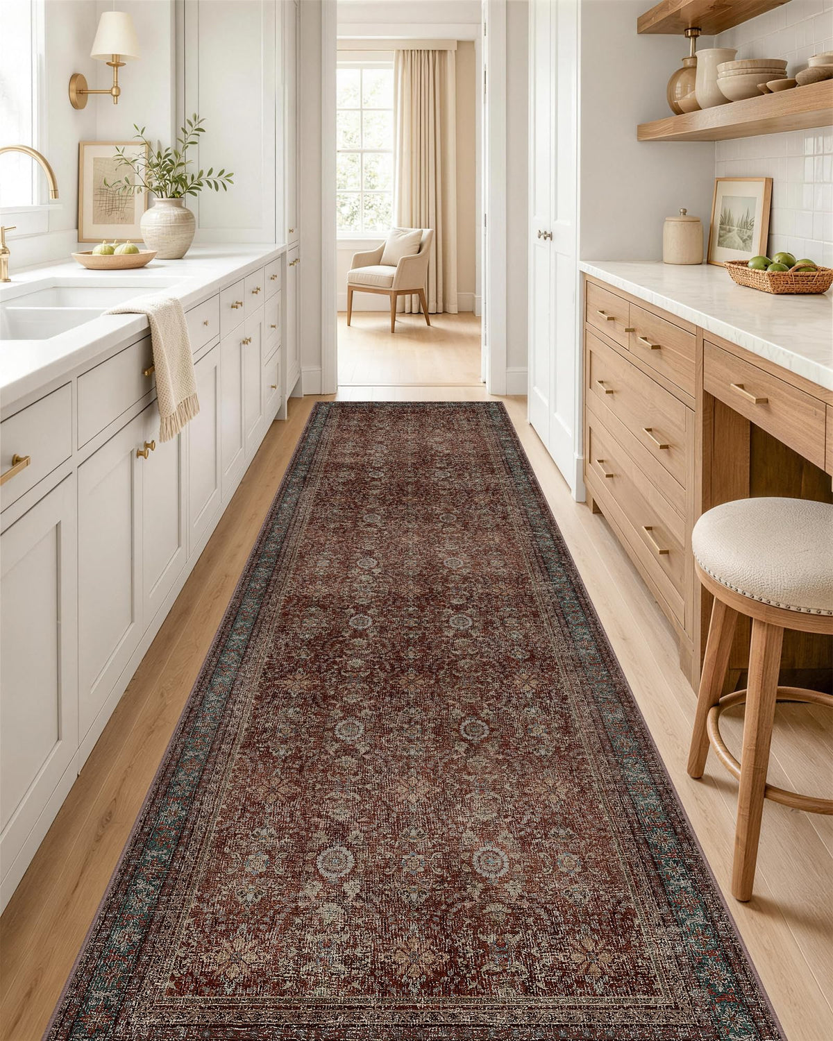 OLANLY 2x6 Washable Runner Rug, Soft Non Slip Carpet for Hallway Kitchen