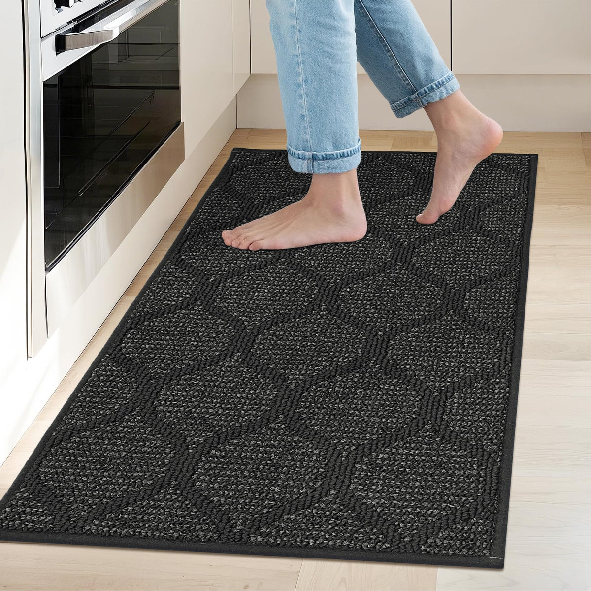 COSY HOMEER Kitchen Rugs Non Slip Washable 20"x32",Absorbent Kitchen Mat