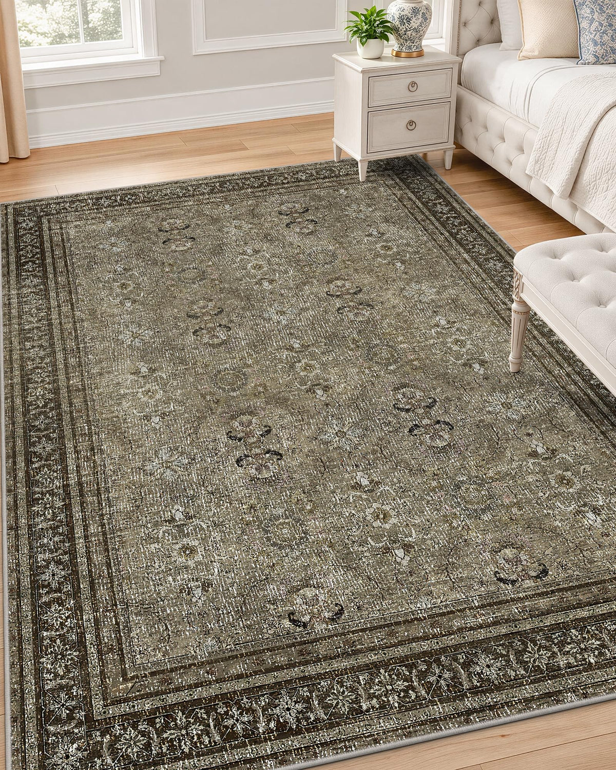 OLANLY 2x6 Washable Runner Rug, Soft Non Slip Carpet for Hallway Kitchen