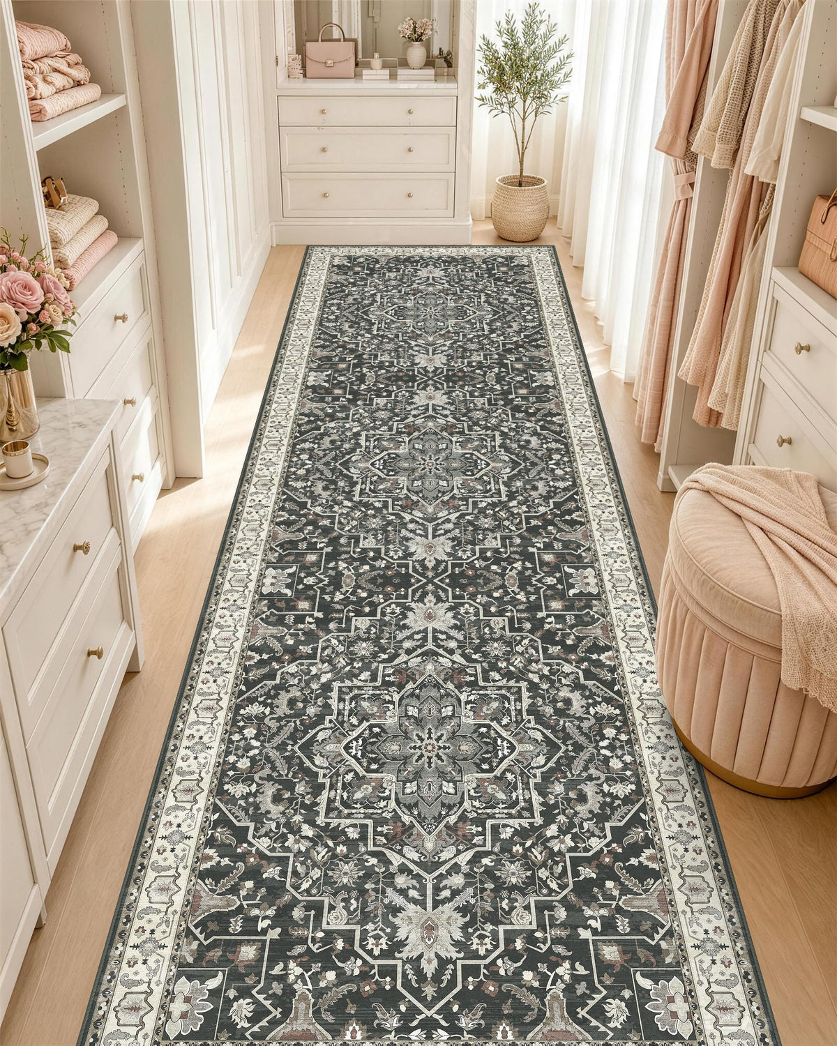 OLANLY 2x6 Washable Runner Rug, Soft Non Slip Carpet for Hallway Kitchen