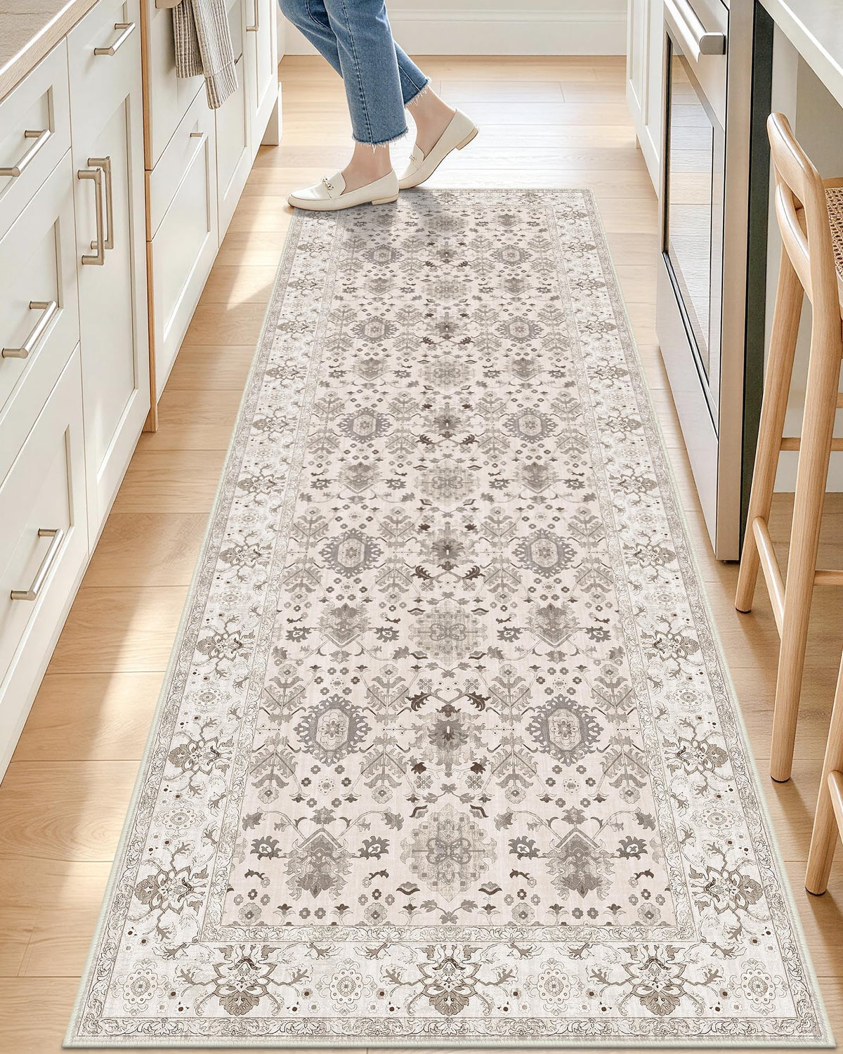 OLANLY 2x6 Washable Runner Rug, Soft Non Slip Carpet for Hallway Kitchen