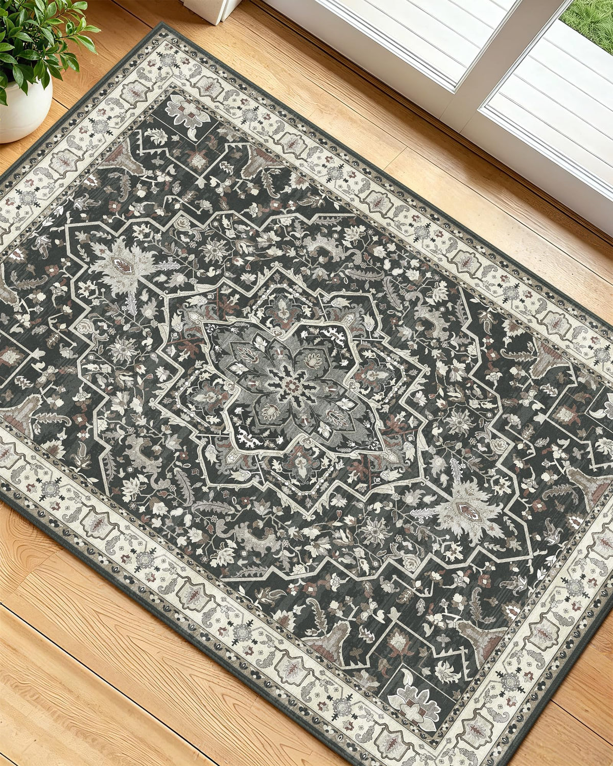 OLANLY 2x6 Washable Runner Rug, Soft Non Slip Carpet for Hallway Kitchen