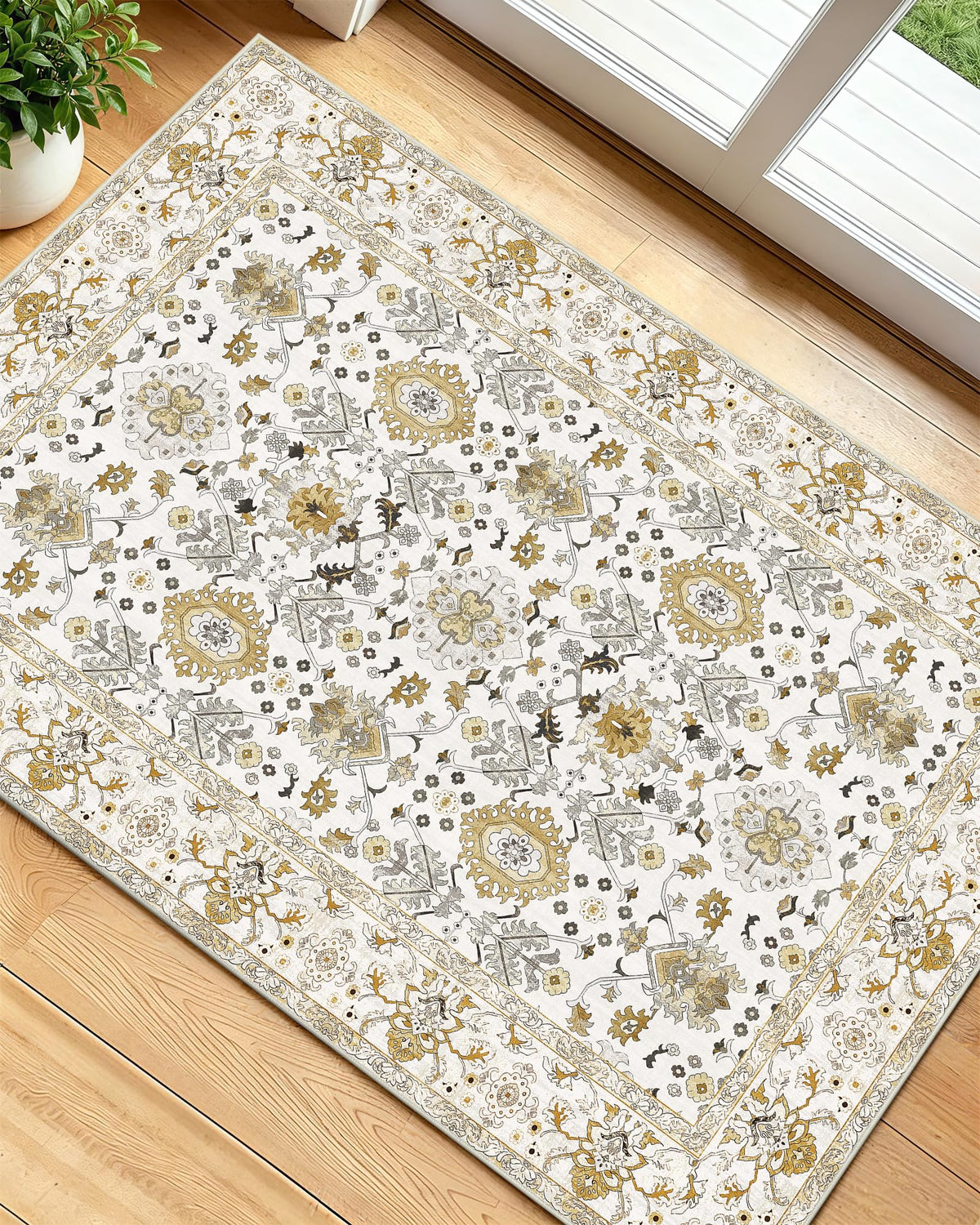 OLANLY 2x6 Washable Runner Rug, Soft Non Slip Carpet for Hallway Kitchen