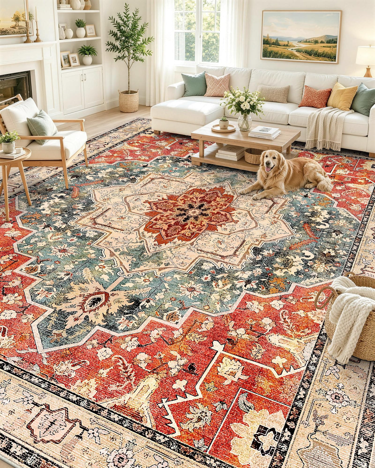 OLANLY 2x6 Washable Runner Rug, Soft Non Slip Carpet for Hallway Kitchen