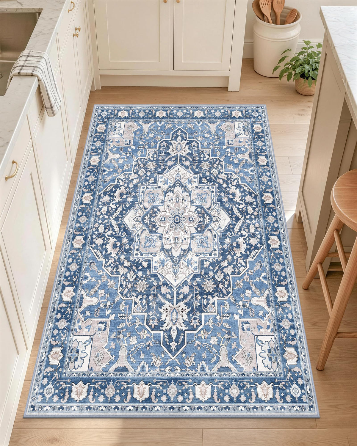 OLANLY 2x6 Washable Runner Rug, Soft Non Slip Carpet for Hallway Kitchen