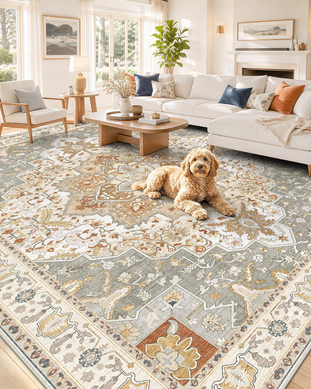 OLANLY 2x6 Washable Runner Rug, Soft Non Slip Carpet for Hallway Kitchen