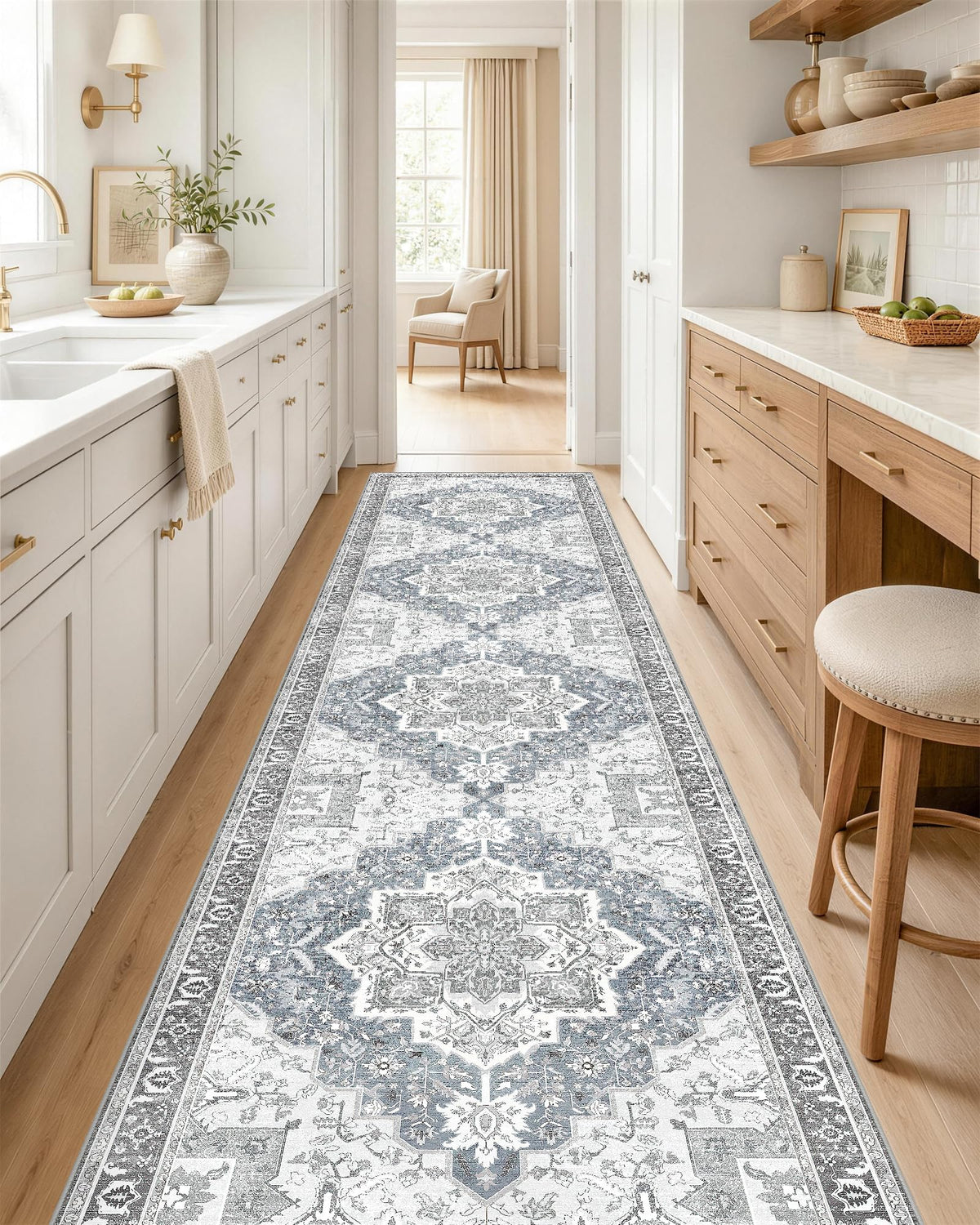 OLANLY 2x6 Washable Runner Rug, Soft Non Slip Carpet for Hallway Kitchen