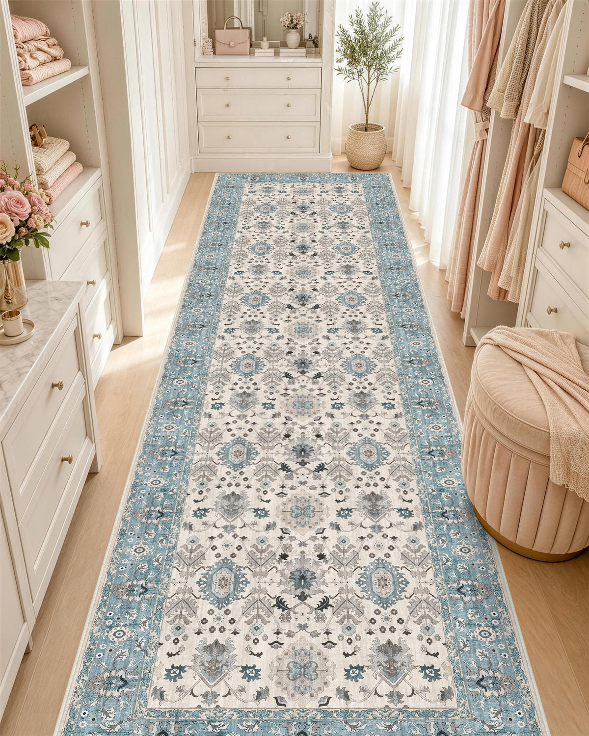 OLANLY 2x6 Washable Runner Rug, Soft Non Slip Carpet for Hallway Kitchen