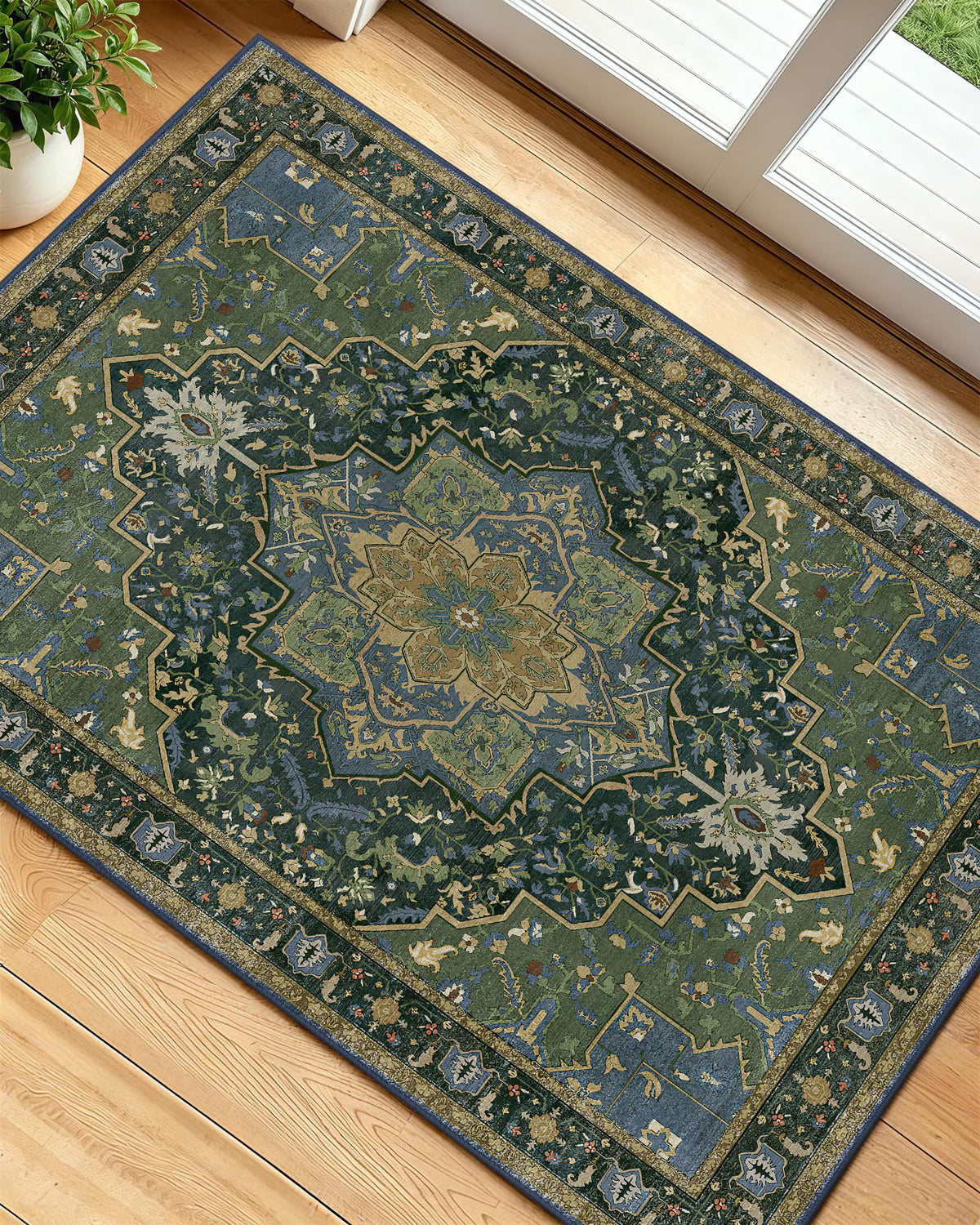 OLANLY 2x6 Washable Runner Rug, Soft Non Slip Carpet for Hallway Kitchen