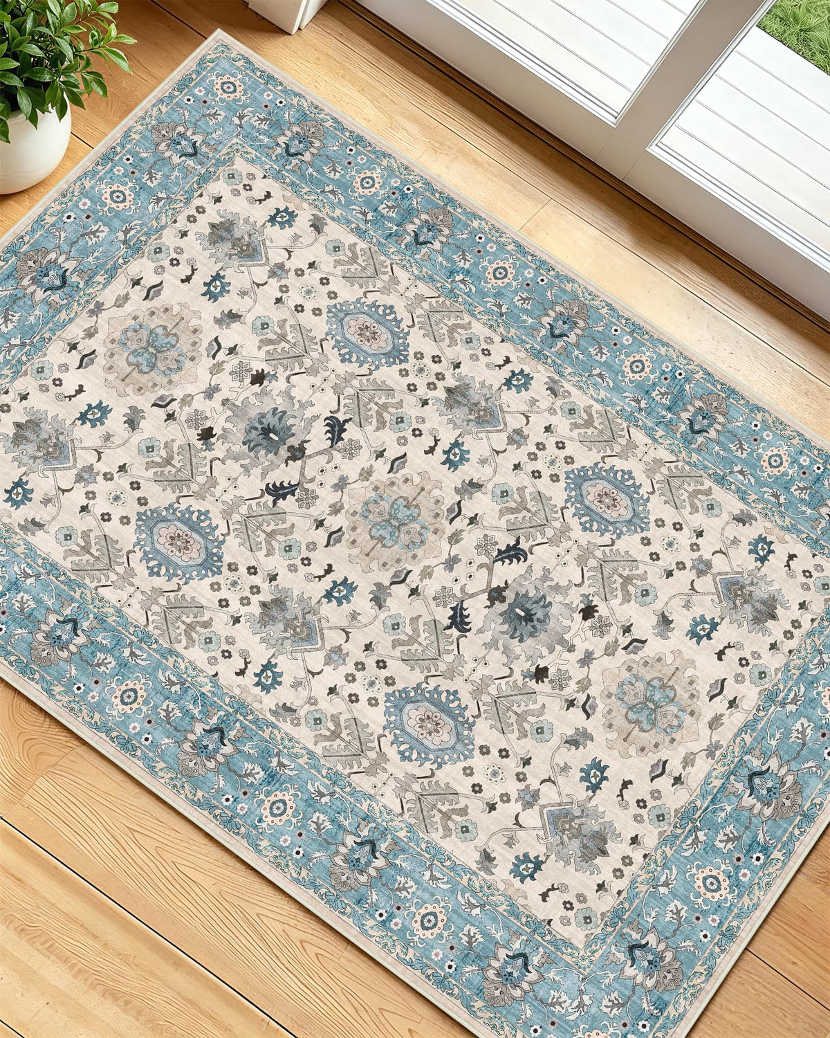 OLANLY 2x6 Washable Runner Rug, Soft Non Slip Carpet for Hallway Kitchen