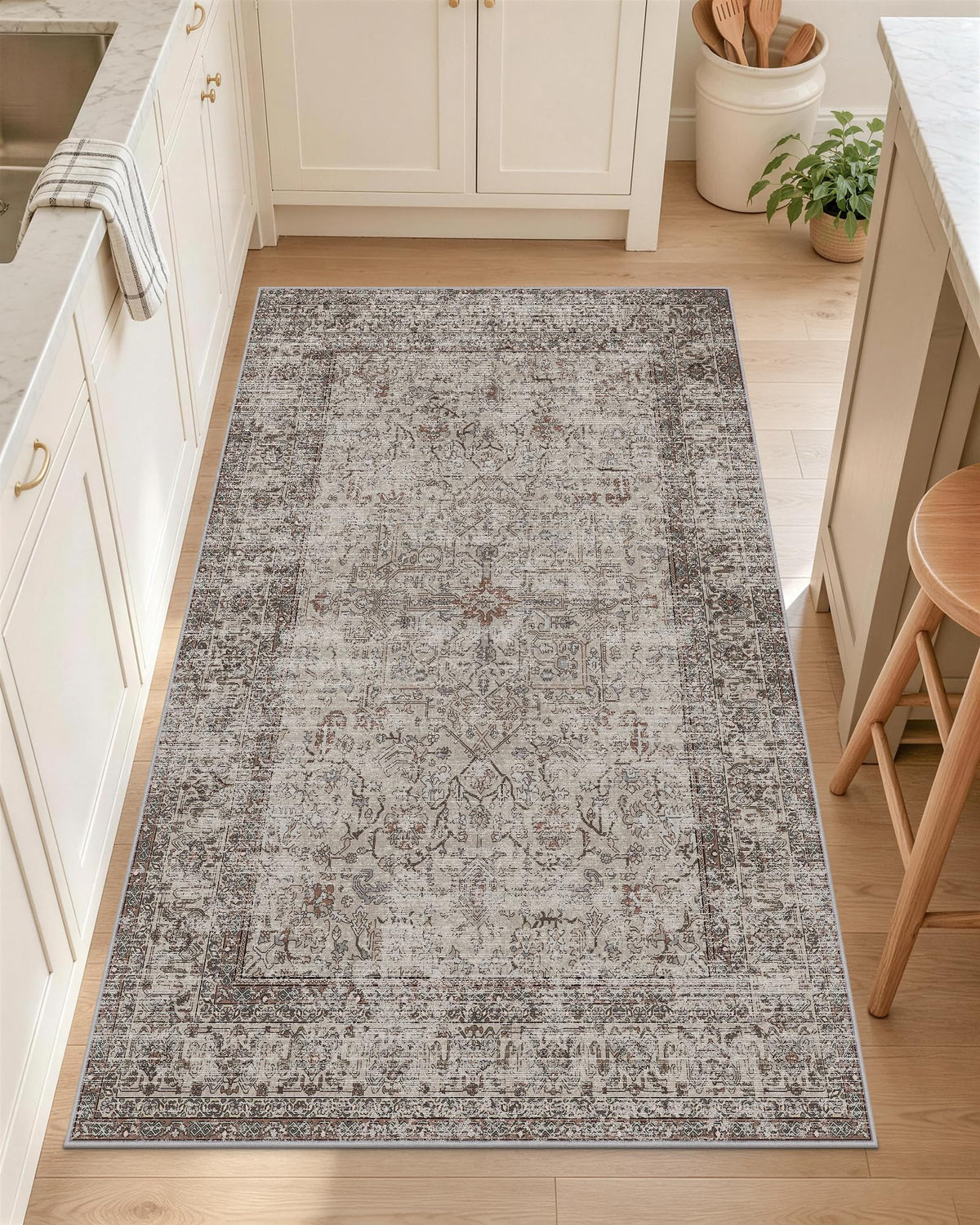 OLANLY 2x6 Washable Runner Rug, Soft Non Slip Carpet for Hallway Kitchen