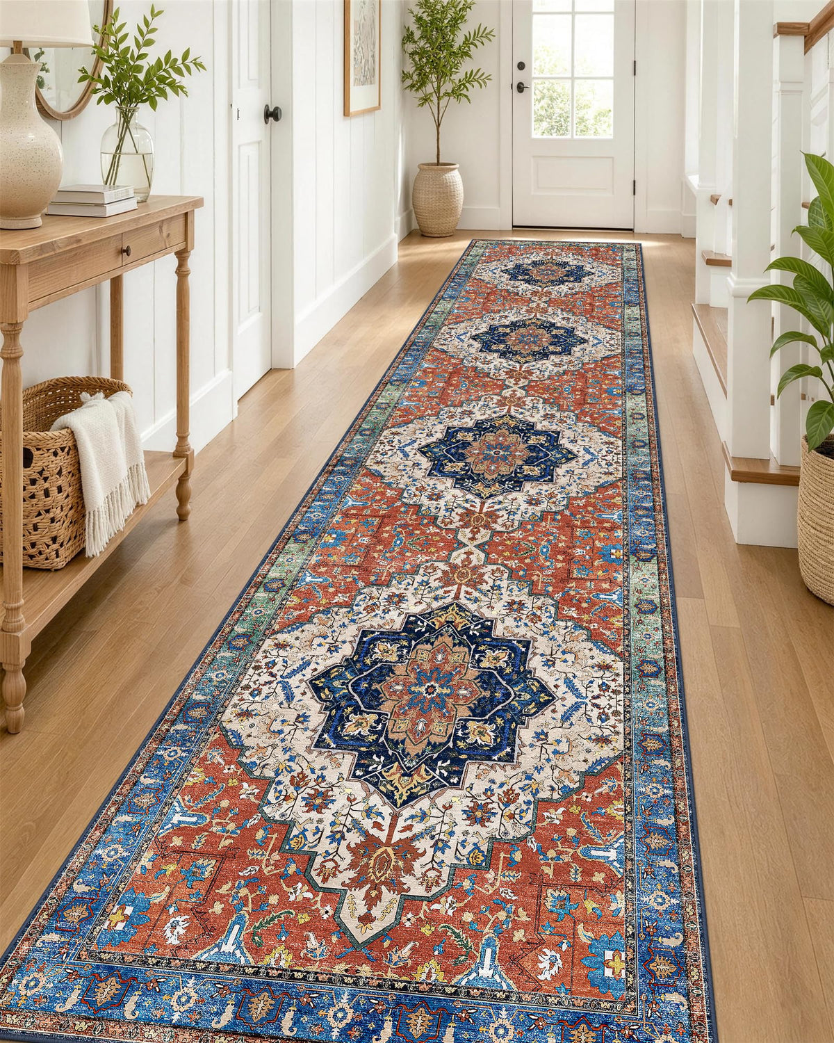 OLANLY 2x6 Washable Runner Rug, Soft Non Slip Carpet for Hallway Kitchen