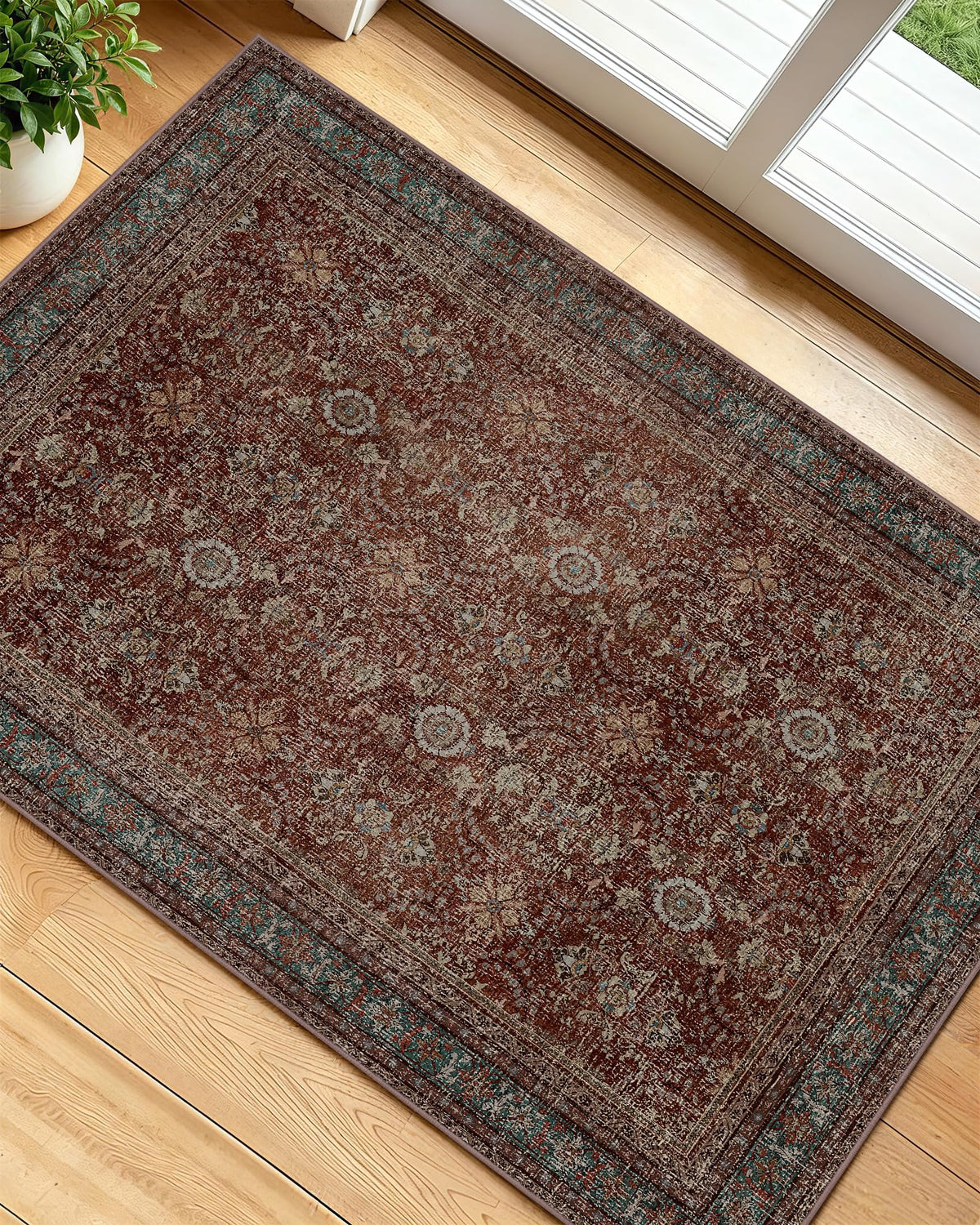 OLANLY 2x6 Washable Runner Rug, Soft Non Slip Carpet for Hallway Kitchen
