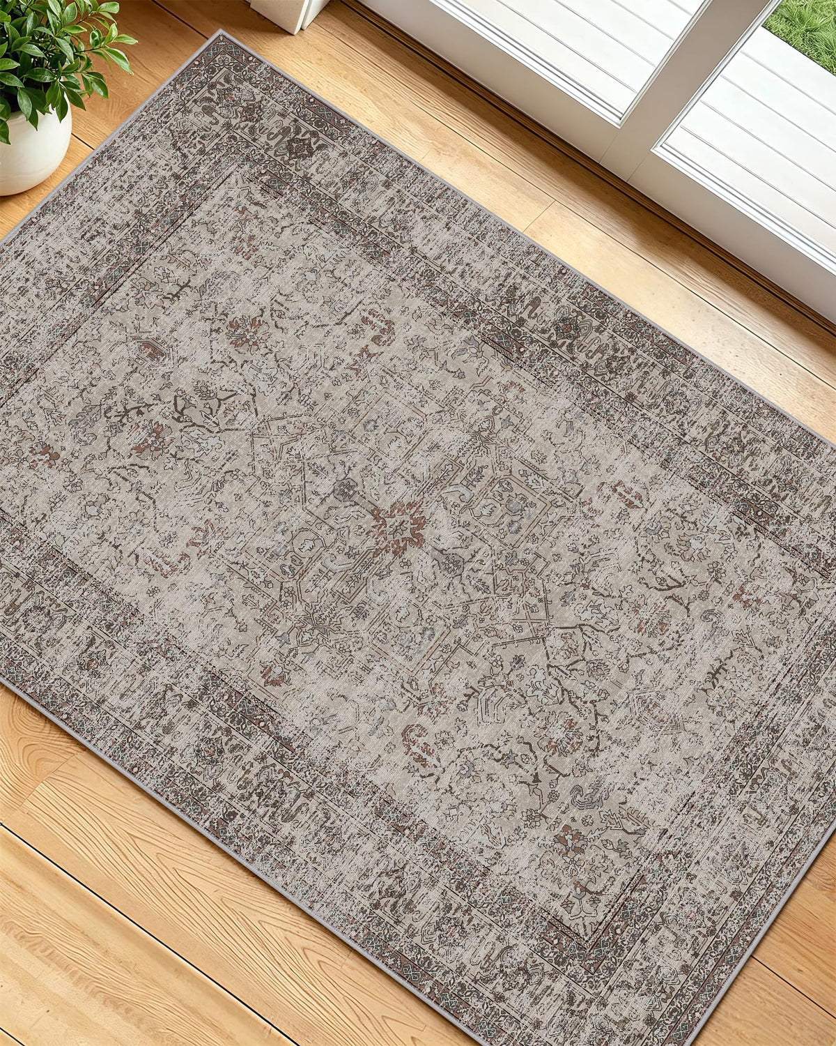 OLANLY 2x6 Washable Runner Rug, Soft Non Slip Carpet for Hallway Kitchen