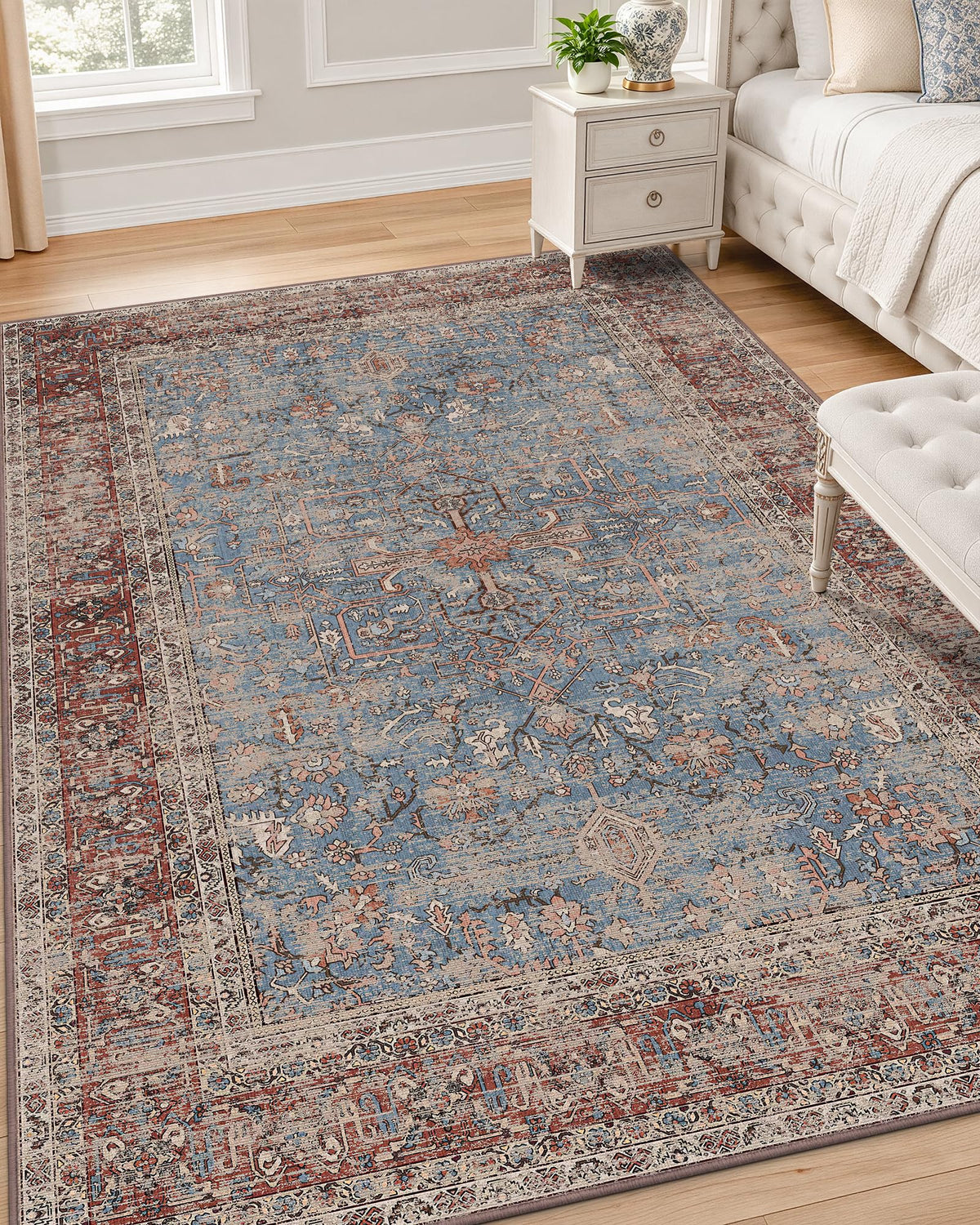 OLANLY 2x6 Washable Runner Rug, Soft Non Slip Carpet for Hallway Kitchen
