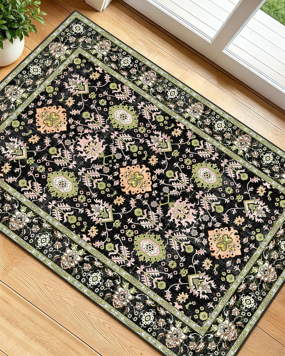 OLANLY 2x6 Washable Runner Rug, Soft Non Slip Carpet for Hallway Kitchen