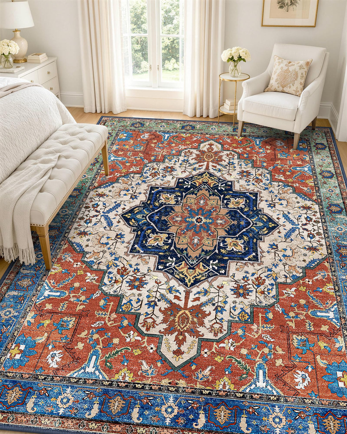 OLANLY 2x6 Washable Runner Rug, Soft Non Slip Carpet for Hallway Kitchen