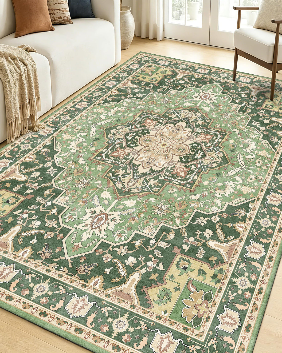 OLANLY 2x6 Washable Runner Rug, Soft Non Slip Carpet for Hallway Kitchen